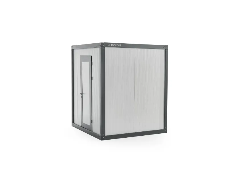 B2KON 6.5 by 8 foot portable restroom unit